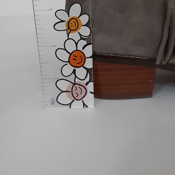 Vionic Serena Ankle Boot Taupe Suede Tassel Orthotic Booties Womens 7 Block Heel - Picture 11 of 11